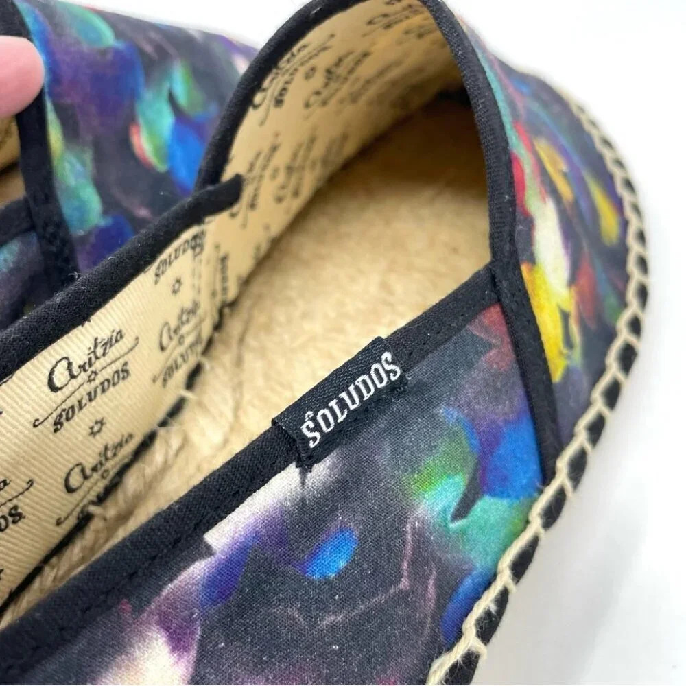 * Soludos x Aritzia Multicolor Espadrille Flats Size 8